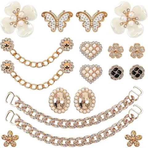Bling Sparkling Shoe Charms Set - Butterfly & Flower Alloy-Plastic Decorative Shoe Accessories with Crystal Rhinestones, Cute DIY Insert-Angle Picks for Women’s Sports & Outdoor Footwear
