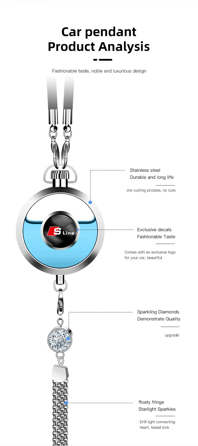 1Pcs Car Perfume Pendant Air Freshener Hanging Perfume Diffuser For Audi S Line A7 A3 A6 S8 TTS S5 Q8 Q4 Q5 A8L Q7 SQ2 A5 A4 S4 S6 SQ5 S7 SQ7 Q6 SQ6 SQ8 S7 S3 A8 A1 Q2 Q3 e-tron