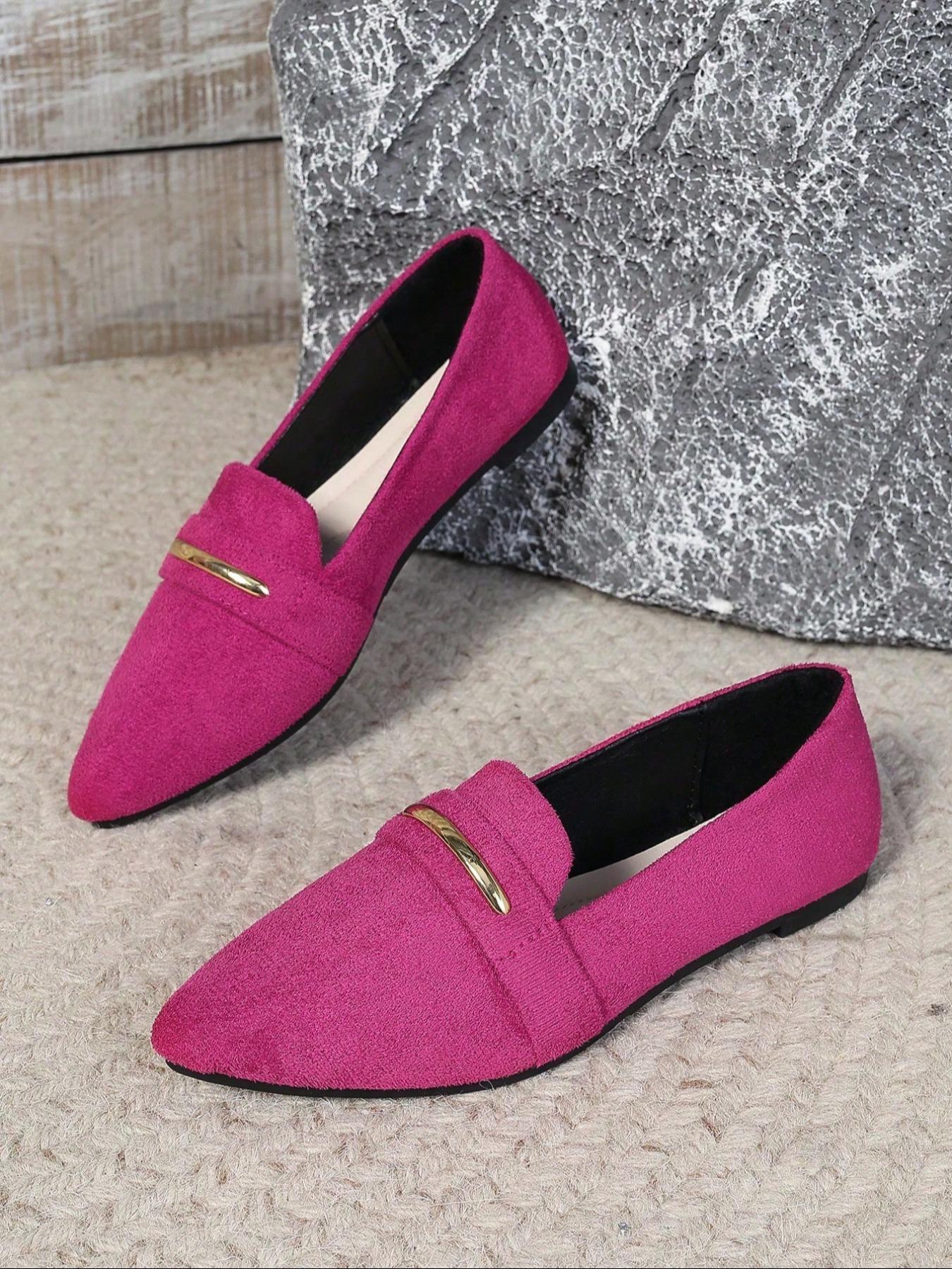 Women's Plain Elegant, Lightweight Slip-On Casual Trendy Flat Moccasins, Almond Toe Comfortable Daily Wear Footwear