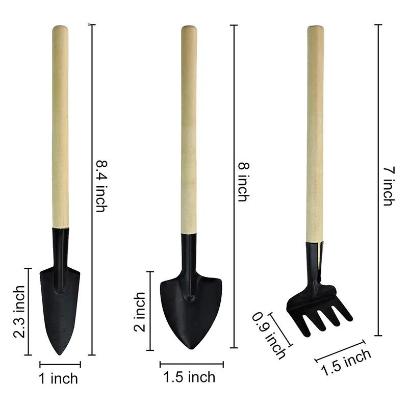 Mini Gardening Tools Set, 3-Piece Succulent Gardening Tool Set,  Stainless Steel Mini Shovel, for Succulents, Plants, Outdoor.