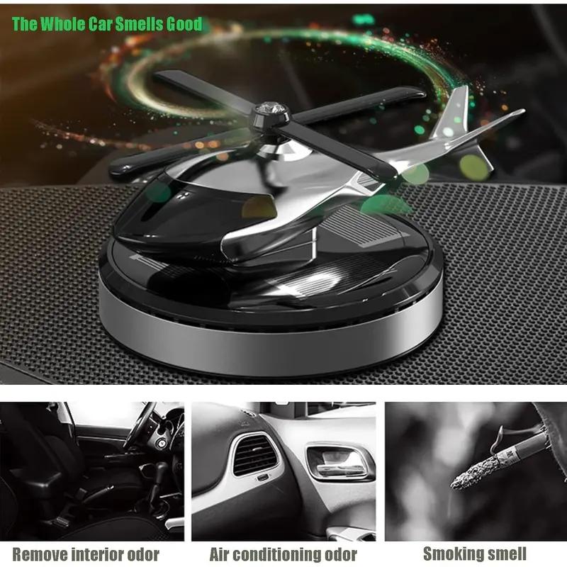 Helicopter Shaped Car Air Fresheners,Rotating Solar Powered Car Freshener, SolarHelicopter Car Aromatherapy, Car InteriorDashboard Decoration, Car Interior Decor,Universal Car Interior Decoration AccessoriesCar Accessories Car Fragrance Diffuser detail 5