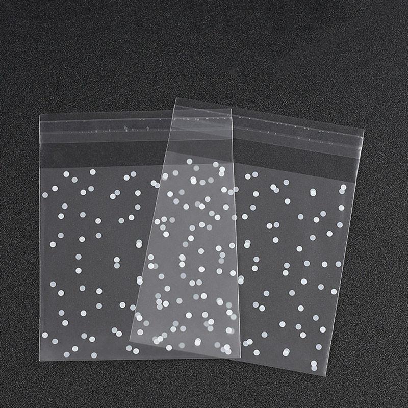 100pcs, Self-Closing Dot Frosted Packaging Bags, Biscuit Bags, Candy Bags, Holiday Gift Packaging, Baking Supplies, Fashionable Style Gift Bags