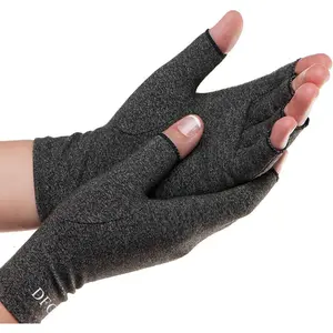 Dr. ’s Original Arthritis Compression Gloves for Women & Men, Doctor-Developed Fingerless Hand Support for Arthritis Pain, Carpal Tunnel, Swelling & Poor Circulation, Everyday Wear, Medium
