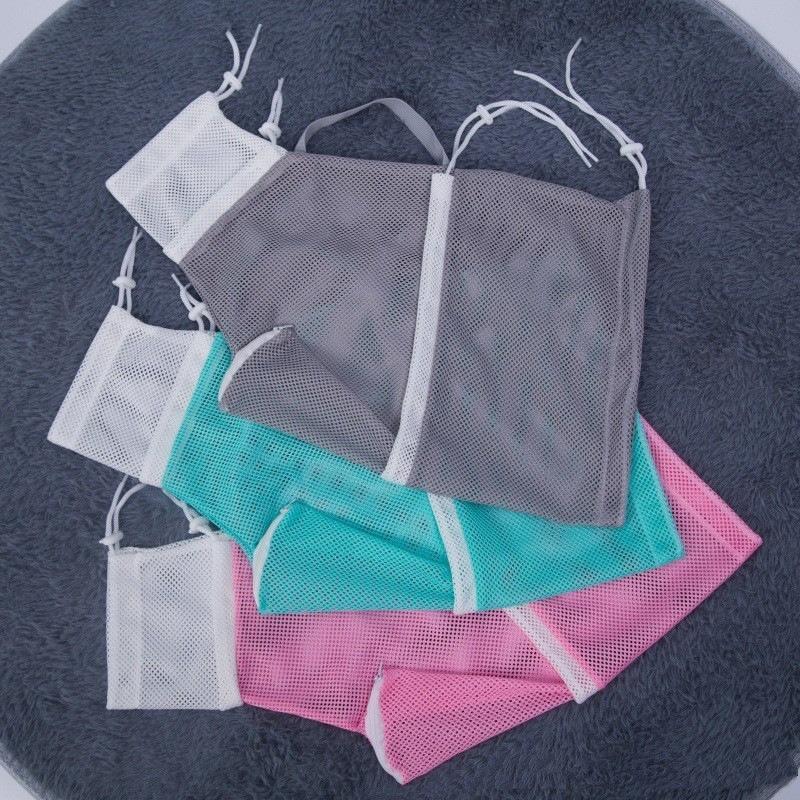 PetBoba Bathing Mesh Bag, Adjustable Breathable Pet Grooming Restraint Bag with Drawstring, Anti-Scratch Anti-Bite Fixed Bag for Nail Trimming, Medicine Feeding & Travel Shower