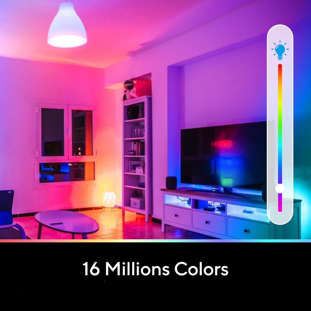 DAYBETTER 50ft or 100ft Led Strip Lights RGB Music Sync Color Changing,Bluetooth Led Lights with Smart App Control Remote,Led Lights for Bedroom Room Lighting Flexible Home Décor