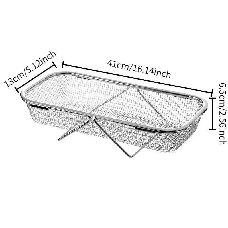 Extendable Stainless Steel Sink Drain Basket, Vegetable Washing Basin Rack, Kitchen Sink Drain Rack, Dishwashing Sink Bowl Rack