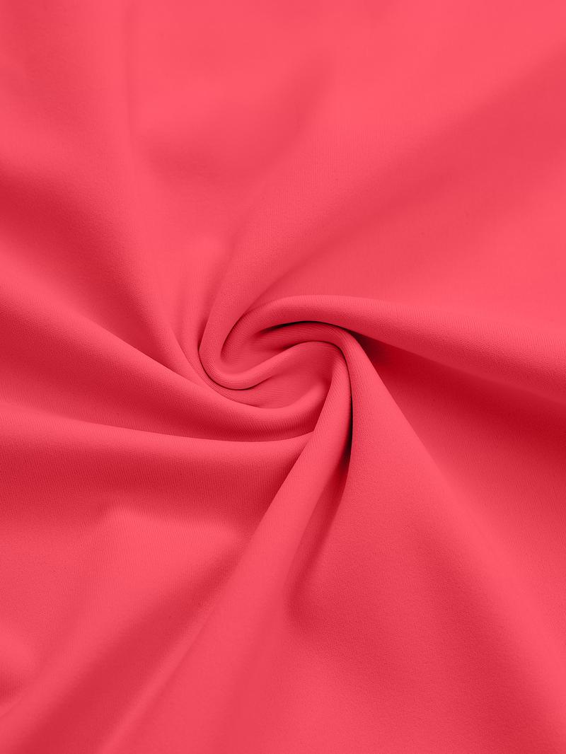 Two-Piece Set Women's Solid Color Tracksuit Set, Sporty Breathable Short Sleeve Tee & High Waist Skinny Shorts Set, Ladies Sportswear for Indoor Outdoor Wear