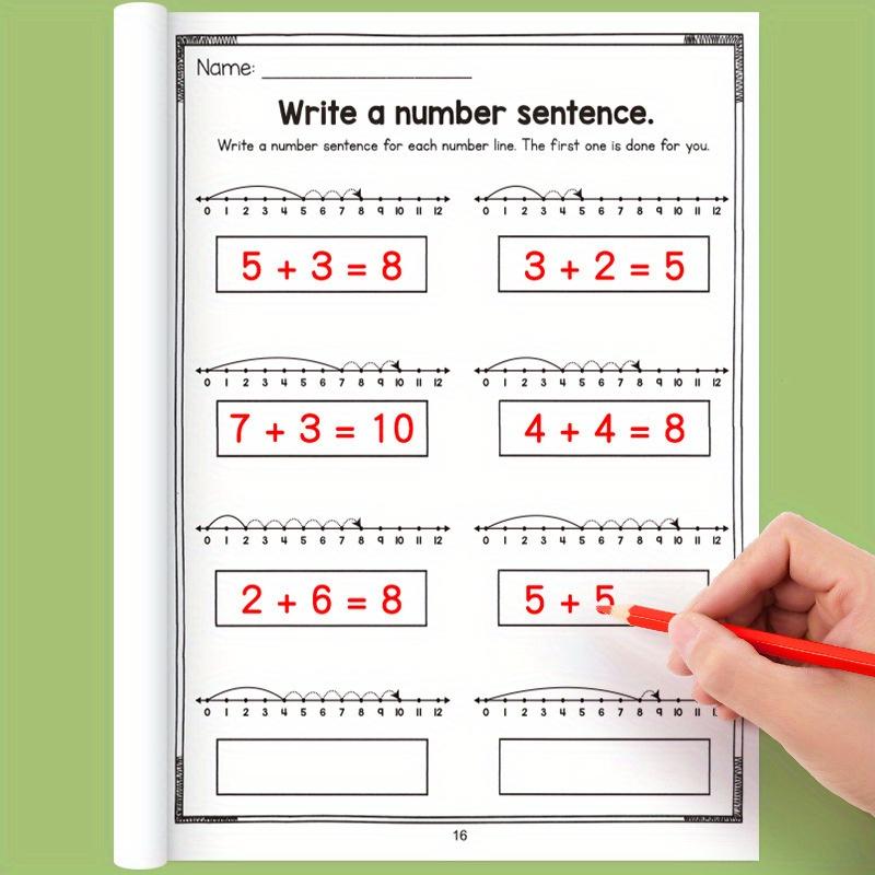 This Math Workbook Includes Mental Arithmetic Exercises For Addition And Subtraction Within 20, Suitable For Children Aged 6-12, It'S A Math Practice Book, Educational Aid, Teaching Supplies For Homeschooling, Preschool, And First Grade