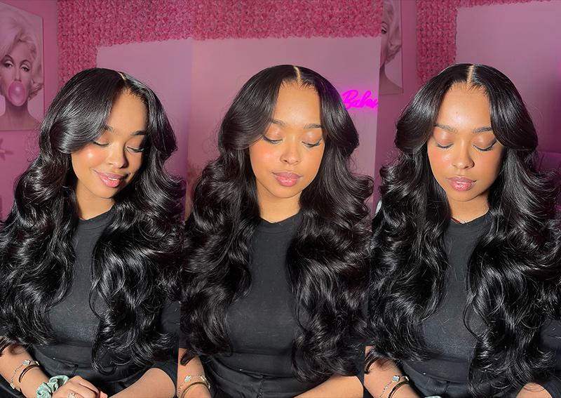 Recool Hair U Part Highlight Balayage/Brown Wig Human Hair Body Wave/Straight Wig 180% Density Colored Wigs for Women Real Scalp Beginner Friendly Elastic Drawstring 100% Human Hair#TikTokShopBlackFriday SpringStatements