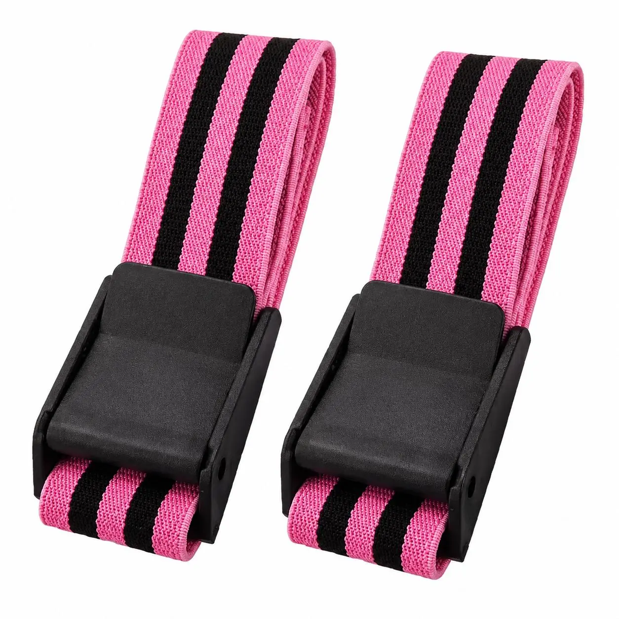 Non-Slip Polyester Loop Bands - 2-Piece Adjustable Resistance Bands Set for Lower Body Workout, Glute Activation, Home Fitness (No Bulky Equipment Needed)
