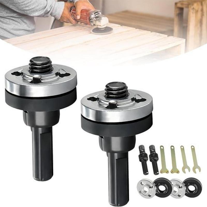 10-Piece Drill Angle Grinder Rod Set, Adjustable 10mm Rotating Drive Shaft Accessories, Includes Wrench, Fits Cutting Polishing Sponges