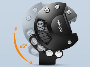 Nilight 2PCS 4 Inch 18W Spot led Pods Universal Adjustable Pillar Hood Led Work Light Mount Bracket with Off Road Wiring Harness-2 Leads road light  dealsforyoudays