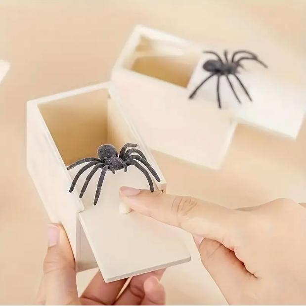 Original Spider Prank Box - Wooden Jump Scare Gag Gift for Adults, Valentine's day, April Fools & Halloween Pranks Kit, Funny Birthday Surprise Toy with Realistic Spider (Best Practical Joke for Men, Teens, Office),sohochic Original Spider Prank Box - Wooden Jump Scare Gag Gift for Adults, Valentine's day, April Fools & Halloween Pranks Kit, Funny Birthday Surprise Toy with Realistic Spider (Best Practical Joke for Men, Teens, Office),sohochic