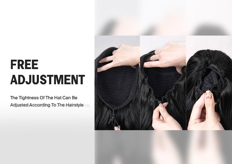 Recool Hair Ready To Go 3 In 1 Half Wig Yaki Body/Yaki Straight/Burmese Curly Wig Human Hair Wig With Drawstring Minimal/No Leave Out Upgrade Wigs for Black Women No Sew in No Glue Glueless Clip In Half Wig 180% Density#TikTokShopBlackFriday