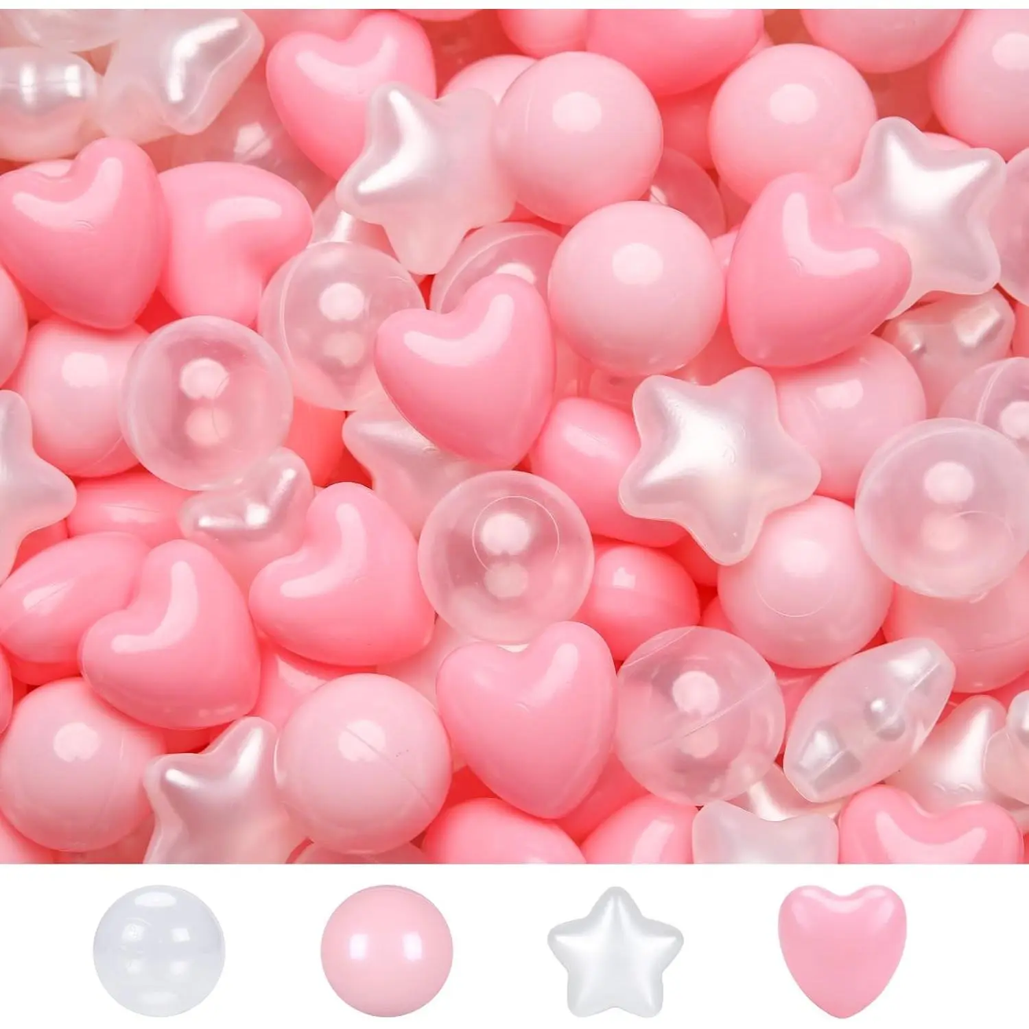 Pink Light Pink Pearl White
