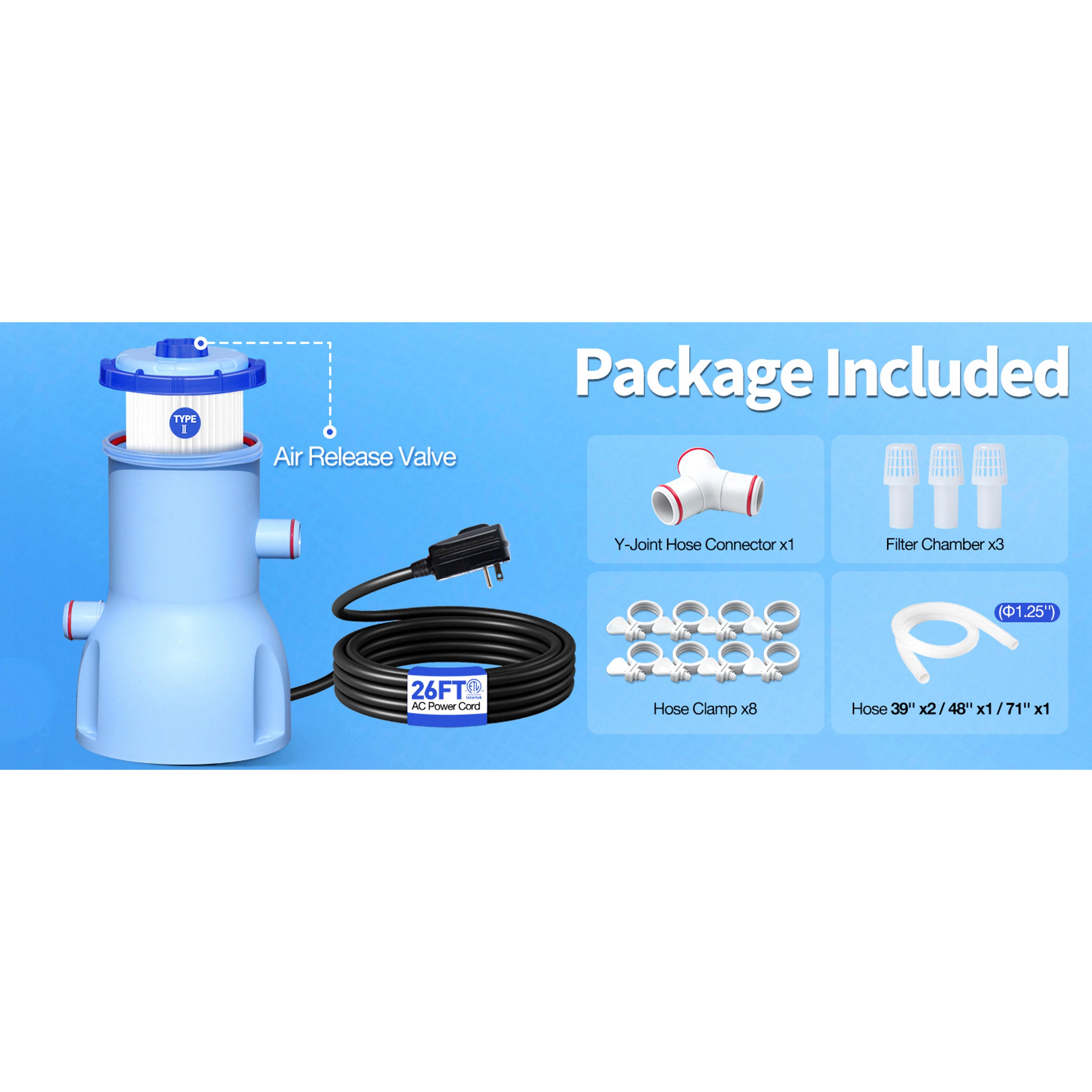 2026 Improved 530 GPH Small Pool Filter Pump | ETL Certified Cartridge Filter Pump for Above Ground Pools | Water Circulation System- Quickly Remove Debris, Enhance Crystal-clear Pool Water 2026 Improved 530 GPH Small Pool Filter Pump | ETL Certified Cartridge Filter Pump for Above Ground Pools | Water Circulation System- Quickly Remove Debris, Enhance Crystal-clear Pool Water