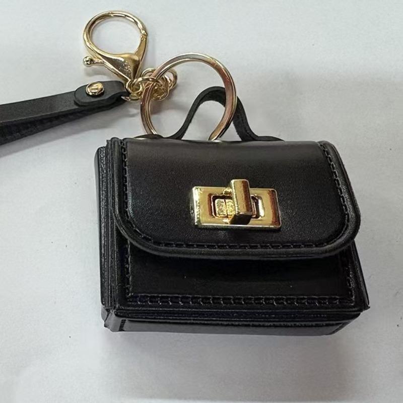 Leather Bag, Wireless Earphone Case, Headphone Bag, Multi-Functional Coin Purse, Fashionable High-Quality Mini Wallet, Creative Personalized Design