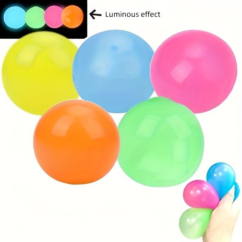 10-Pack Glow-In-The-Dark Ceiling Balls Set, Sticky Balloon Targets for Various Projects, Ideal for Home, Workplace, and Business Environments