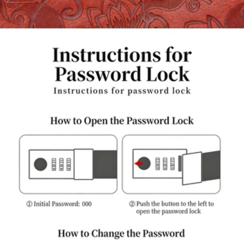 Locked Diary Notebook for Students, Simple European Vintage Password Journal, Privacy Protection, Cross-Border Design, Retro Hand Account Book