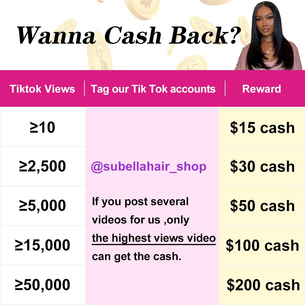 Subella Wig Fashion Customer Show Your Beauty To Win Gifts