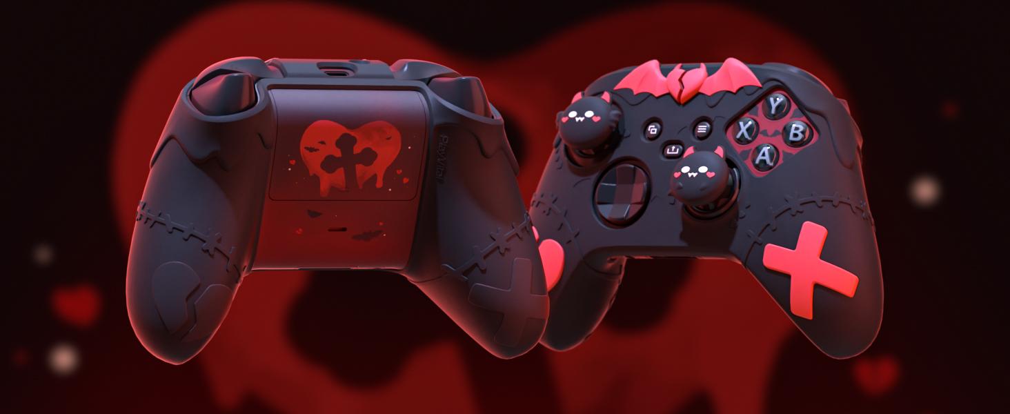 PlayVital Gothic Imp Series Cute Silicone Skin for Xbox Series X & S Controller, Anti-Slip Grip Silicone Cover, Protective Silicone Case for Xbox Core Controller with Thumb Grips