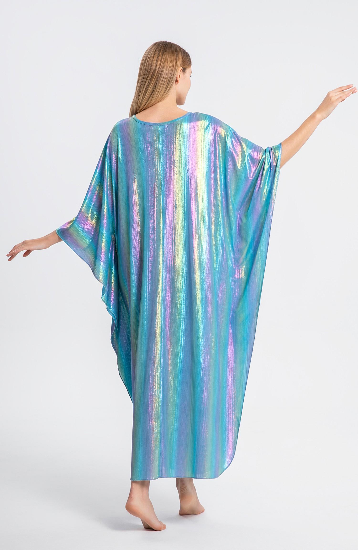 Bsubseach Women Ethnic Print Kaftan Dress ,Plus Size All Over Print  Sleeve TunicDress, Boho Casual V Neck 3/4 Sleeve TunicDress for Women, Women's Plus Cover Up,Mrs. Roper Kaftan ，bubu，mumu，Casual Womenswear Summer