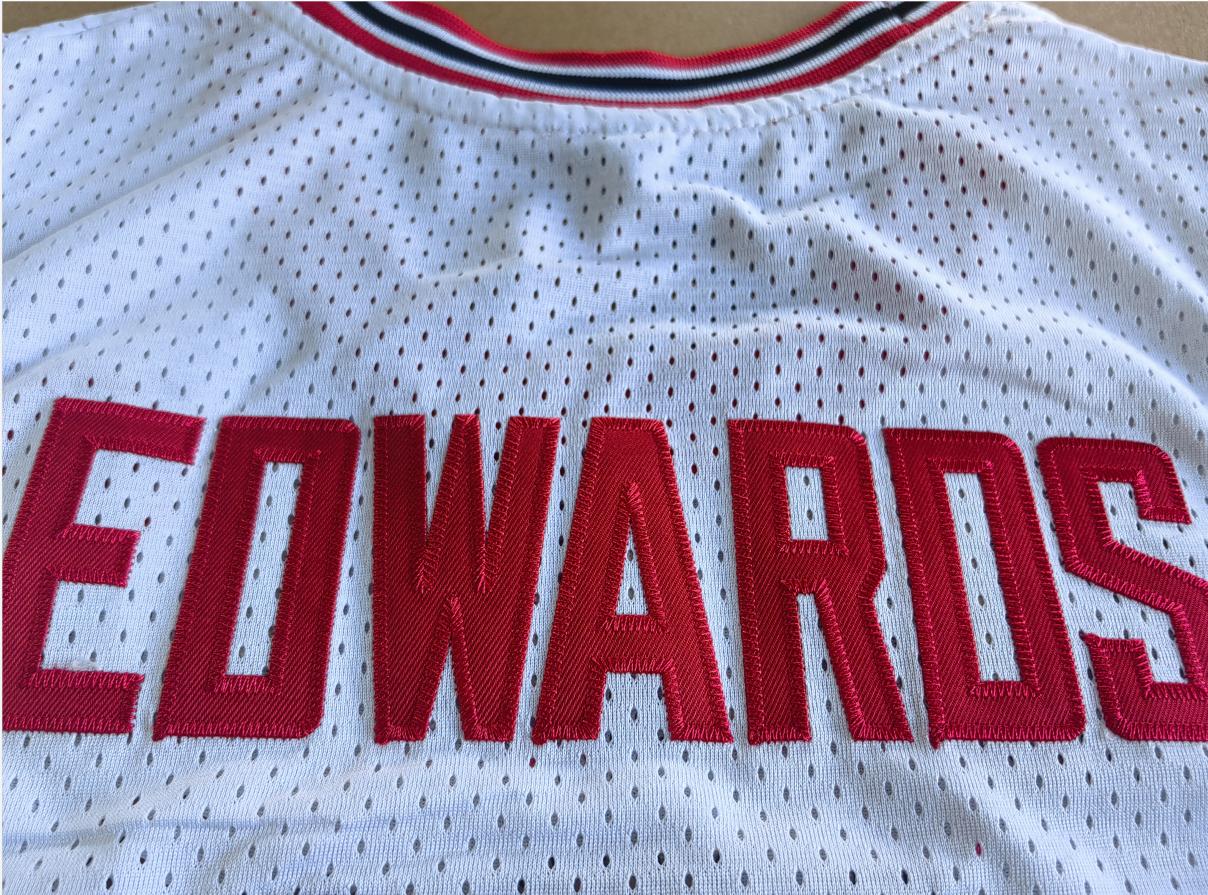 Men's Retro Edwards College #5 Basketball Jersey Stitched White Black S-XXL Gifts for Christmas,New Year