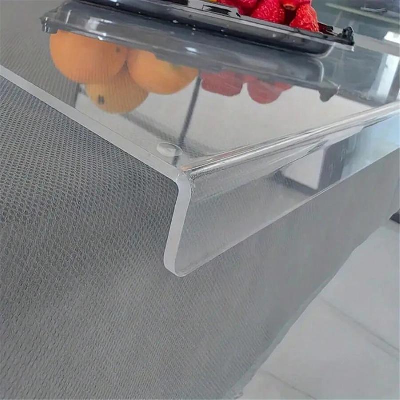Crystal Clear Acrylic Cutting Board with Lip, Durable Cutting Board, Non-Slip Countertop Protector, Transparent Chopping Board for Kitchen Prep & Countertop Safety, Cutting Boards for Kitchen, Kitchenware