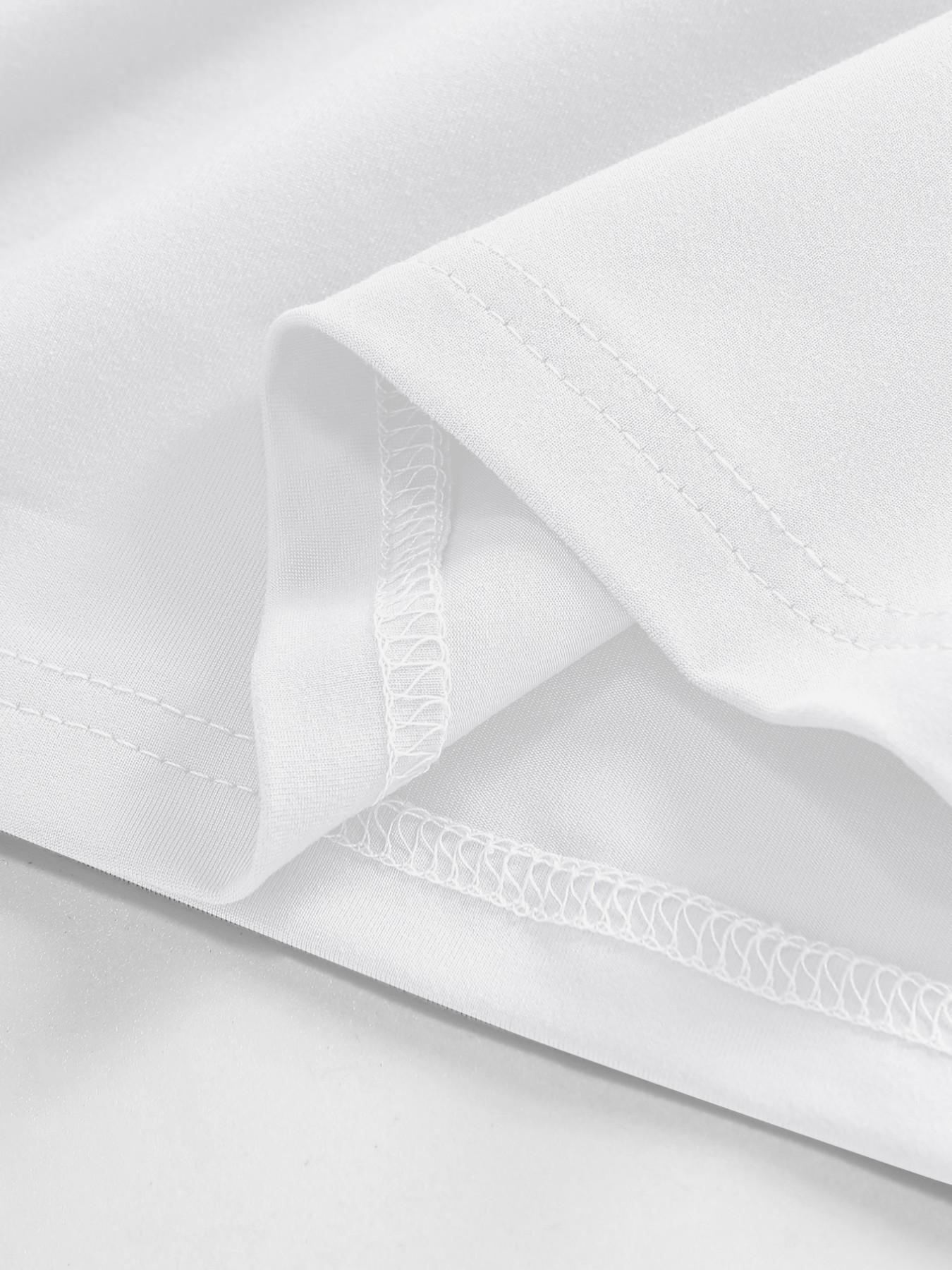 White "Coconut Tree Sea Wave" Kids Oversized Tee - 2026 Trending Dopamine Summer Vacation Outfit, Soft Cotton Perfect for Beach & Daily