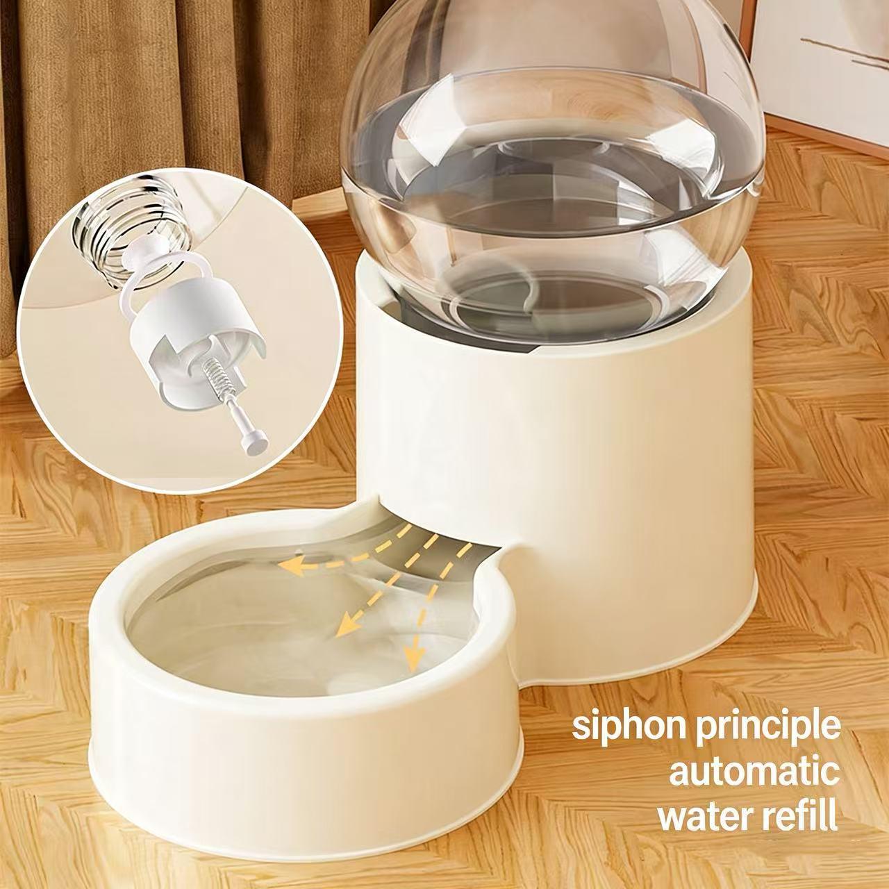 New Automatic Cat Feeder & Water Dispenser Large-Capacity Cat Bowl, Pet Food Storage Container Pet Watering Wonder