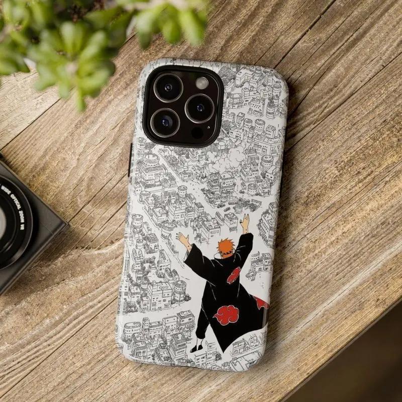 Pain Akatsuki Shinra Tensei Inspired Naruto Shippuuden Legendary Arc Anime Phone Case, Phone Accessories for iPhone 17-11 Pro Max/Plus, Samsung Galaxy S23-25 Mobile Accessories