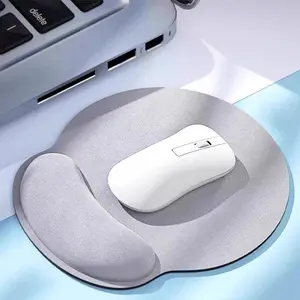 1Pcs Grey Comfortable Wrist Support Non Slip Mice Mat Soft Mousepad for PC Laptop Computer Ergonomic Wrist Rest Mouse Pad