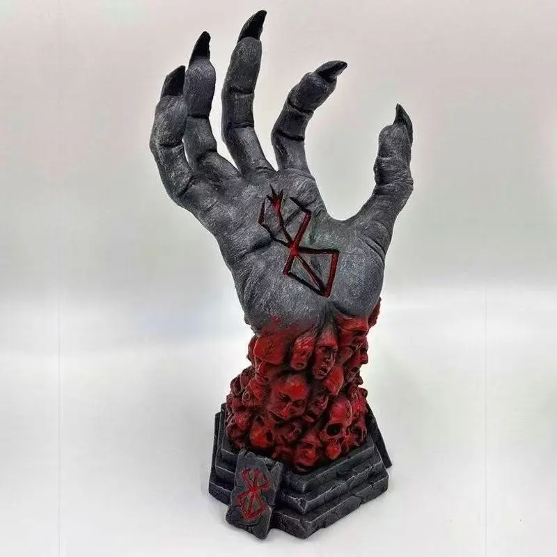 Berserk God Hand Statue 24.5cm, Sacrifice Seal Resin Figure, Dark Theme Desk Ornament, Anime Collection Decor Gift