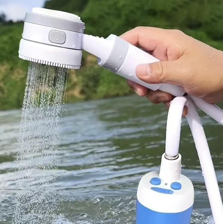 Portable shower, handheld electric shower, outdoor shower equipment for camping and hiking, pet cleaning, car washing, camping equipment, camping supplies, travel accessories, apartment shower tools Portable shower, handheld electric shower, outdoor shower equipment for camping and hiking, pet cleaning, car washing, camping equipment, camping supplies, travel accessories, apartment shower tools