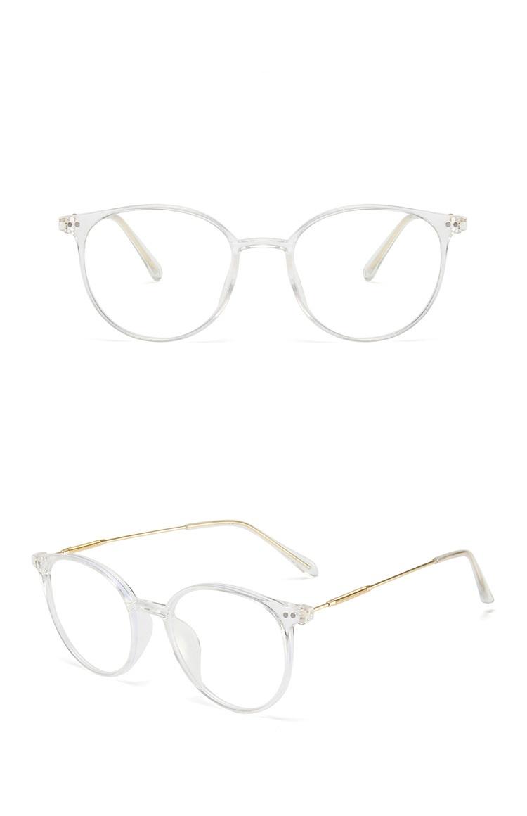 Men And Women Round Anti Blue Glasses Computer Frame Optical Lenses New Arrival 2023
