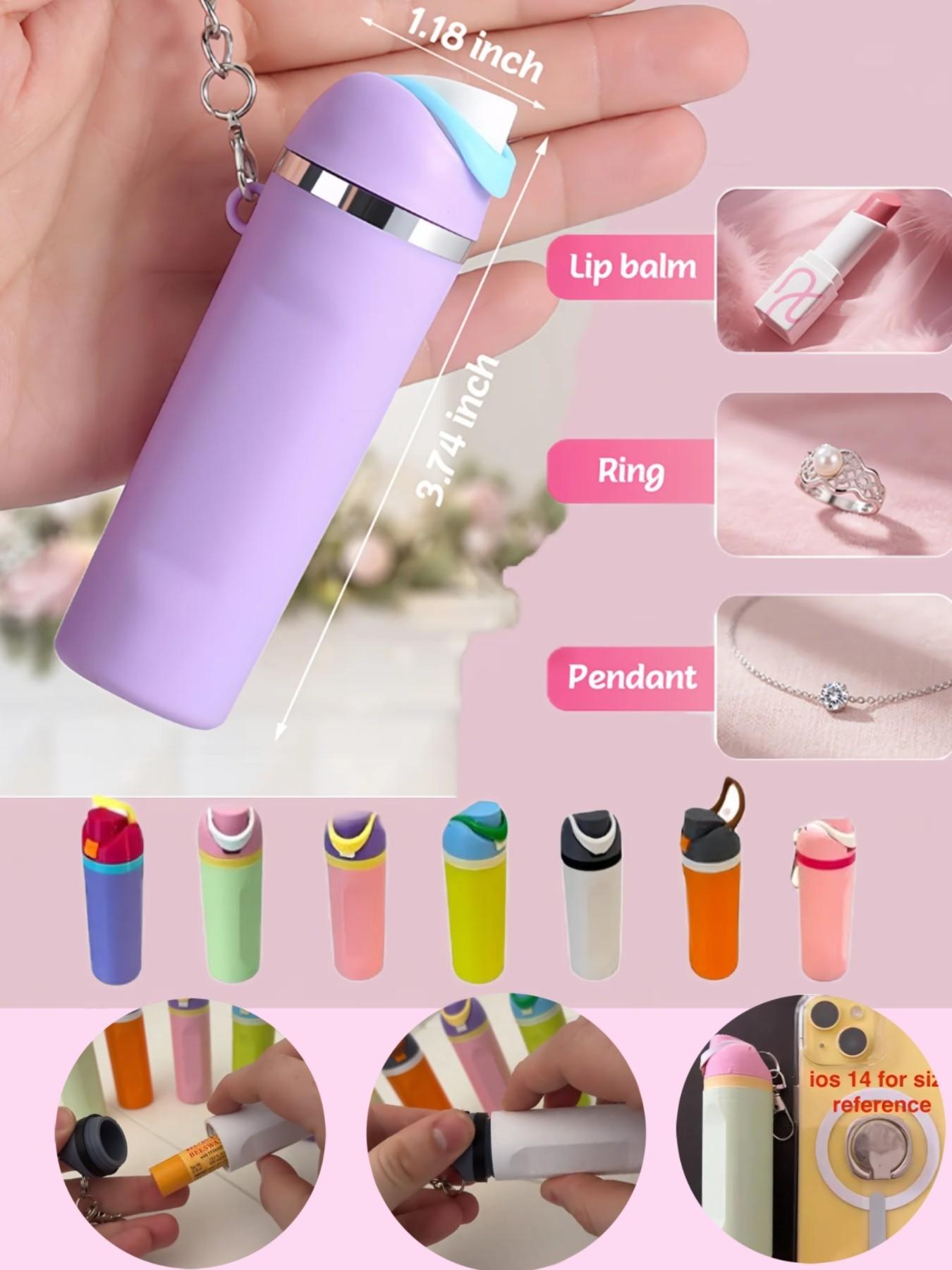 20pcs/10pcs Fruit Cup Shape Bag Charm Pendants – Cute Mini Water Bottle Keychain, Novelty Bag Decoration & Bag Chain Charms for Backpack Purse, Ideal for Fun Style Lovers & Daily Casual Look