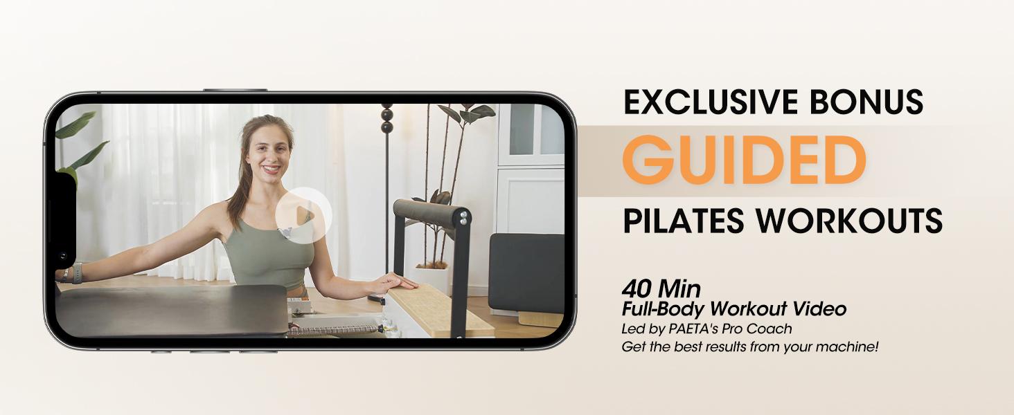 [2 packages shipping] PAETA Wooden Foldable Pilates Reformer Machine with Springs, Home & Studio Pilates Equipment with Sitting Box, Jump Board & Accessories