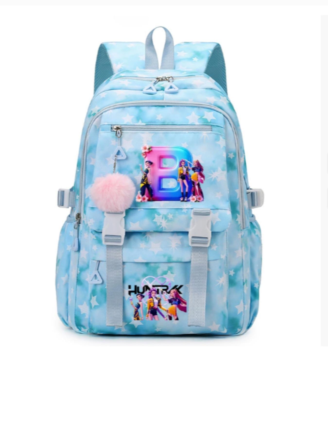 Hunter Girl Cartoon Animation Print Backpack, Large Capacity Student Bag, Cross-Border Academy Style, All Seasons, No Ca Prop 65