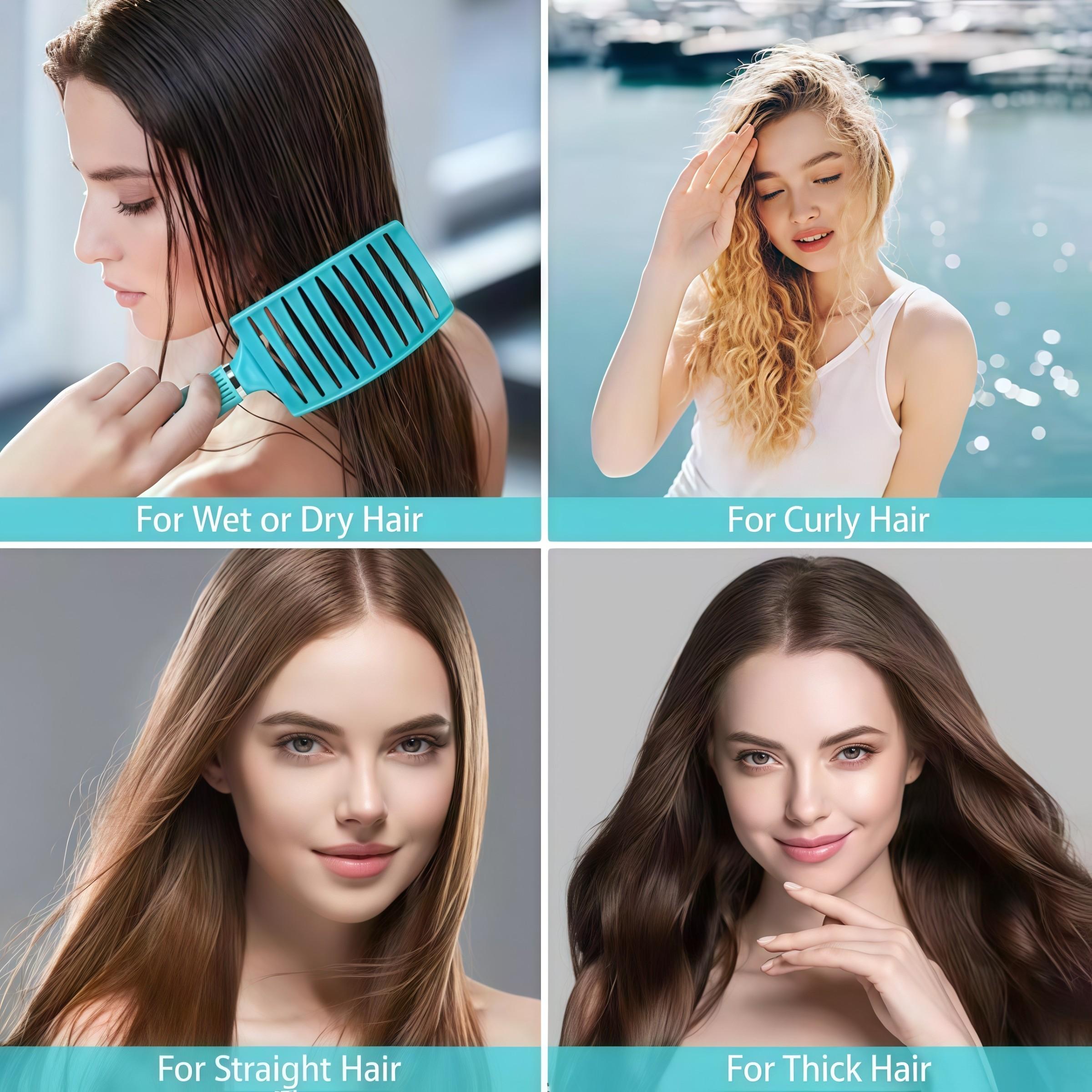 Professional Salon Hairdressing Comb, Scalp Massage, Wet Curly Detangle, Hair Brush for Barber Styling Tools, Single Item