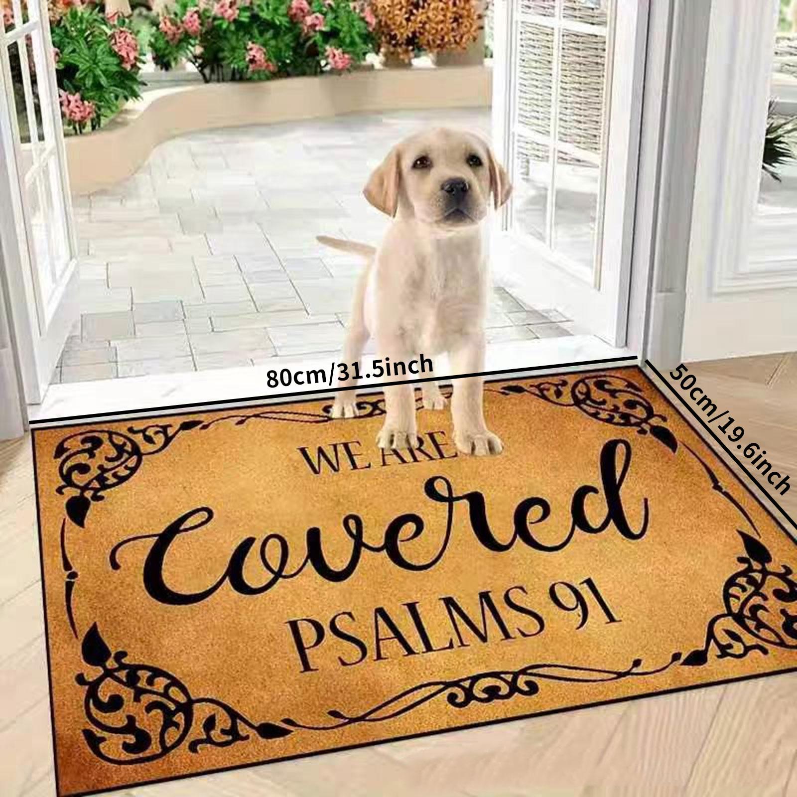 Letter Pattern Door Mat, Boho Style Non-slip Floor Mat, Rectangle Decorative Carpet for Home Living Room Bedroom Kitchen, Home Decor, Household Decorative Rug