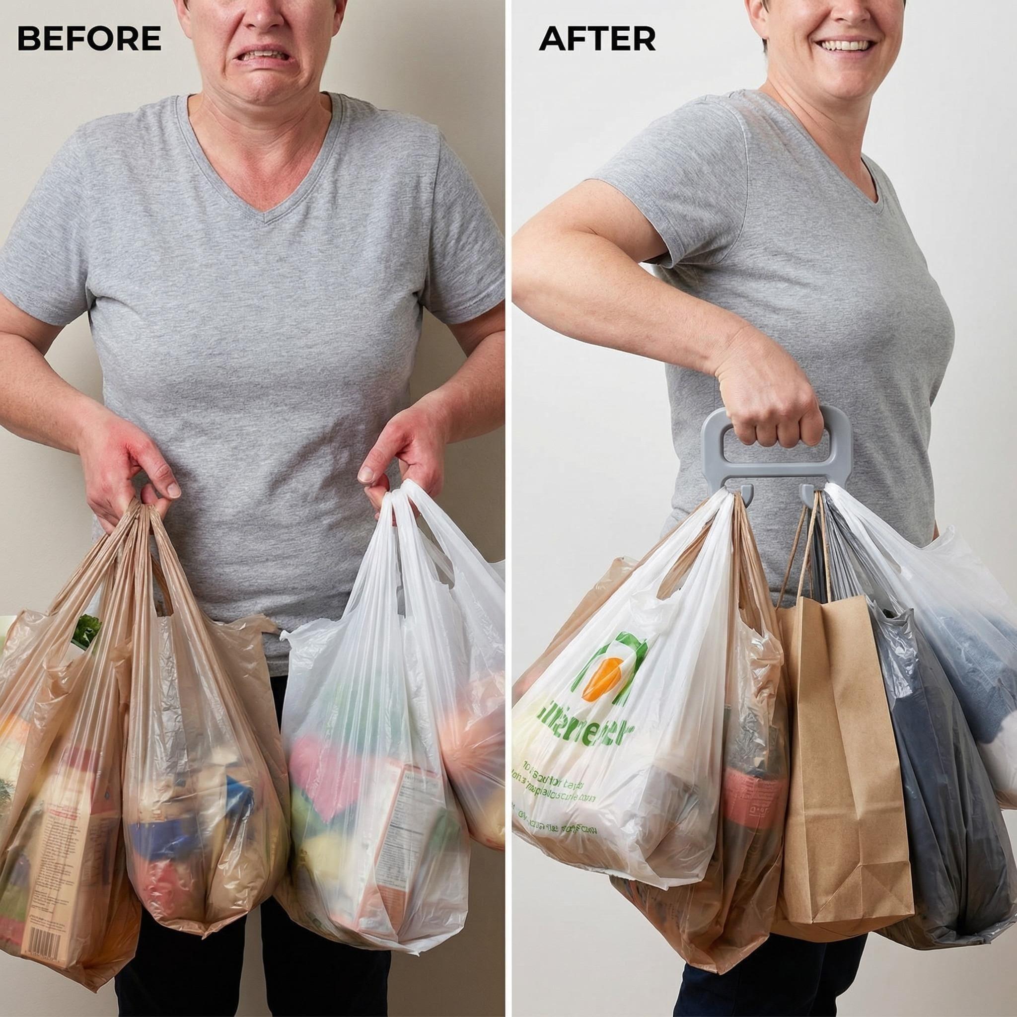 Supermarket Shopping Bag Handle Holder, Grocery Bag Stand, Durable & Convenient Design,Durable Bag Carrier for Shopping Bags