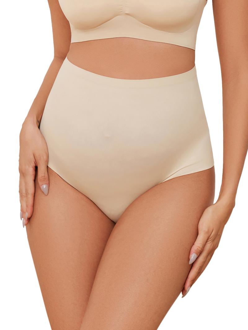 Maternity Solid Color High Waist Maternity Panty, Breathable Comfortable Maternity Underwear for Pregnancy & Postpartum, Maternity Underwear for All Seasons, Soft Breathable Underwear