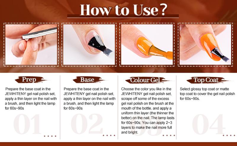 JEWHITENY 27 Colors Gel Polish Set Gel Nail Kit Soak Off Nail Gel Polish Set for Manicure Nail Art Salon/Home Starter Kit