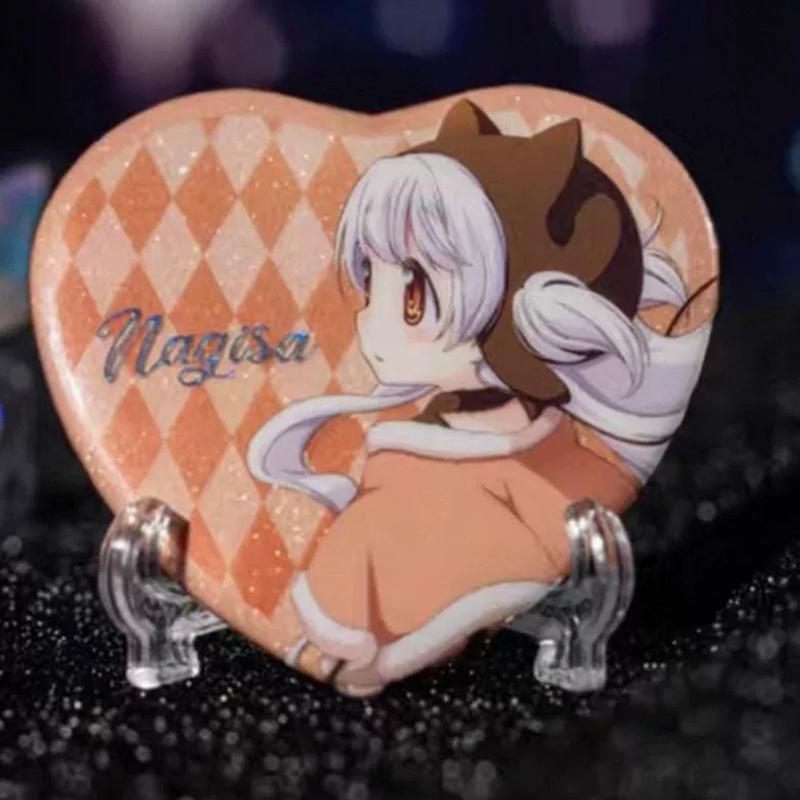 Anime Puella Magi Madoka Magica Kaname Madoka Cosplay Brooch Metal Heart Badge Tomoe Mami Backpack Pins Accesorios