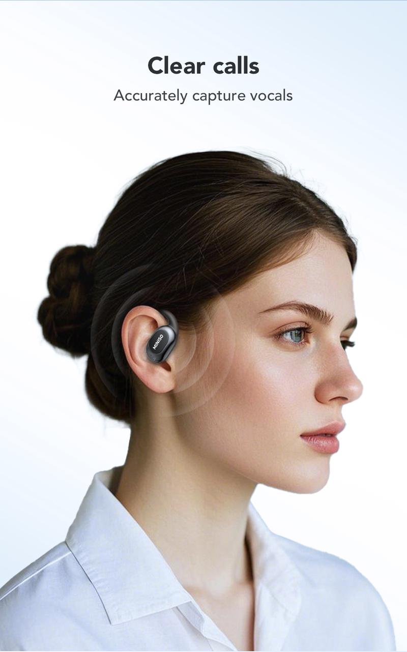 MINISO MS156 True Wireless Open Ear Headphones Bluetooth 5.4 Bone Conduction Earphones Over Ear TWS Headset for iPhone Android Phone Electric Audio Earbuds