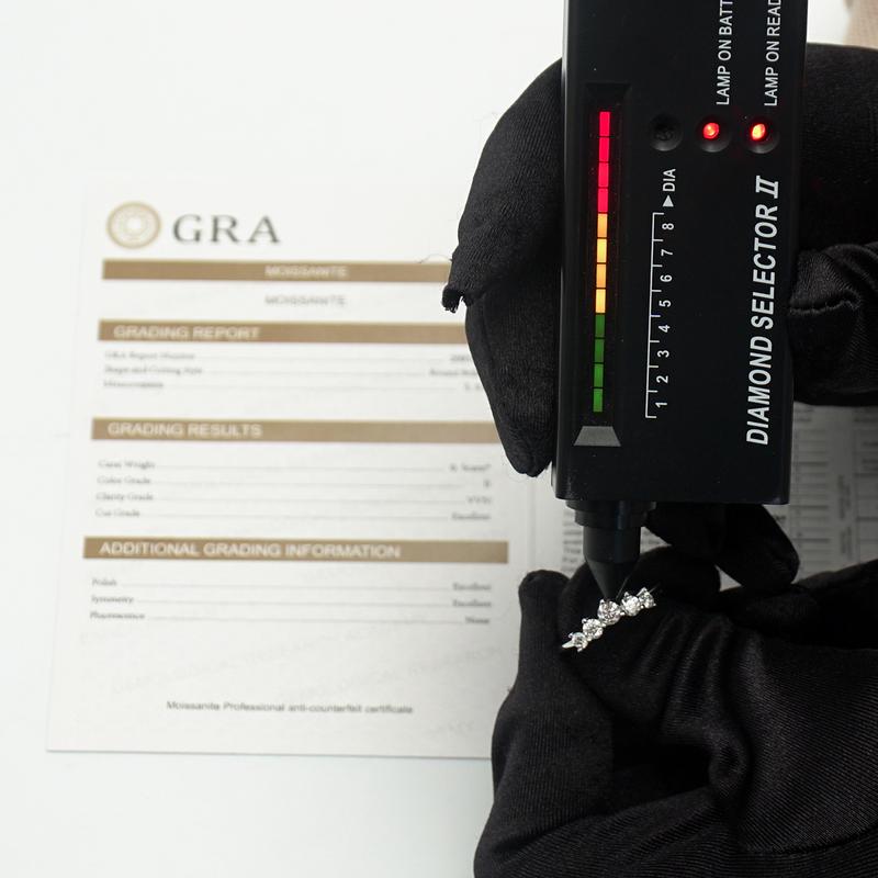 Delzzad Round Synthetic Moissanite S925 Curved Wedding Band Valentine's Day Gift For Women Engagement Rings