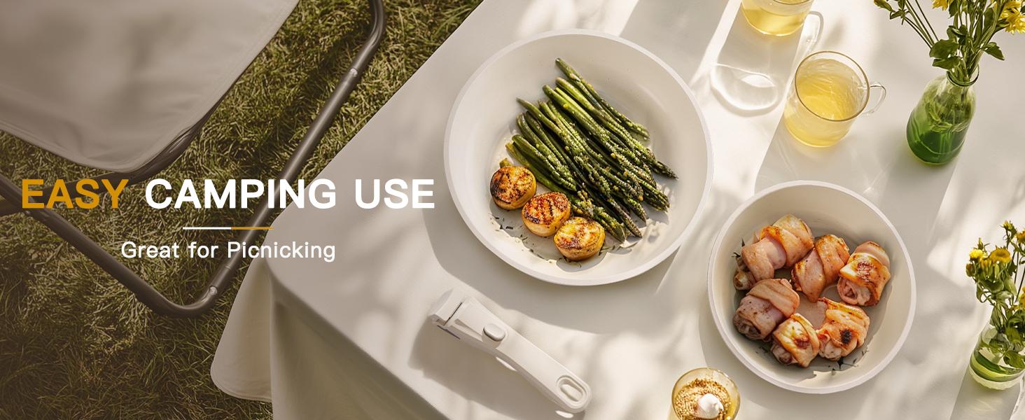 【Astercook 20-Pcs】Cookware Set, Non-Stick Coating, Durable & Easy to Clean, Perfect for Home, Gatherings, and Professional Kitchens hexclad cookware. White 【Astercook 20-Pcs】Cookware Set, Non-Stick Coating, Durable & Easy to Clean, Perfect for Home, Gatherings, and Professional Kitchens hexclad cookware. White
