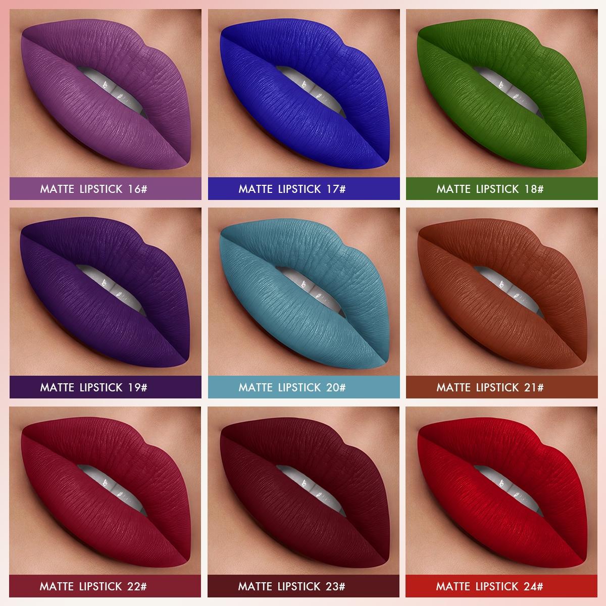 1PC Colorful Lipstick, Lip Cosmetic, Lip Product, Long-lasting and Smooth, Moisturizing, Hydrating, Creamy Texture, Various Colors to Choose, Suitable for Autumn and Winter, Create A Perfect Makeup, Romantic Gift for Women