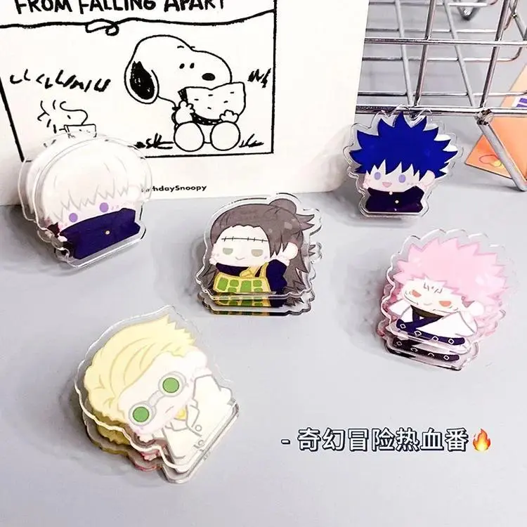 Action Jujutsu Kaisen Acrylic Clip Toy Cute Ryoumen Sukuna Nanami Getou Gojo Satoru Inumaki Toge Figurine Gift Toys for Children