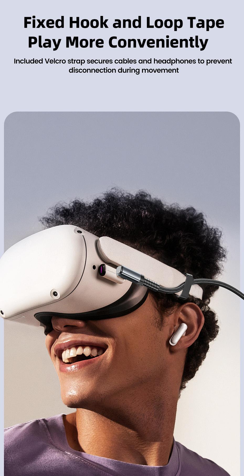 Toocki 5m VR Link Cable 2-in-1 USB A USB C to Type C PD USB3.0 Data Transfer Elbow Wire For Quest3/Quest2/Pro/Pico4 Accessories 90 Degree Elbow USB C To Type C Link Cable Toocki 5m VR Link Cable 2-in-1 USB A USB C to Type C PD USB3.0 Data Transfer Elbow Wire For Quest3/Quest2/Pro/Pico4 Accessories 90 Degree Elbow USB C To Type C Link Cable